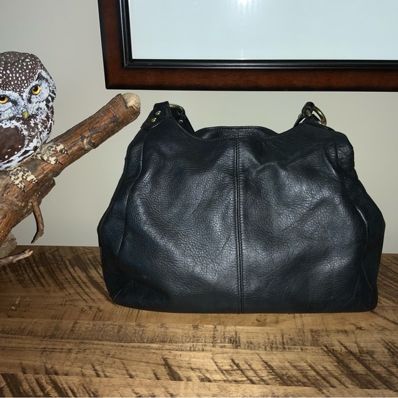 COACH F-24686 CAMPBELL LEATHER SHOULDER BAG 
12.5"L x 5"W x 10"H - Picture 4 of 14